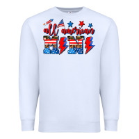 White all american mimi Premium Sweatshirt - AdoDesignShop