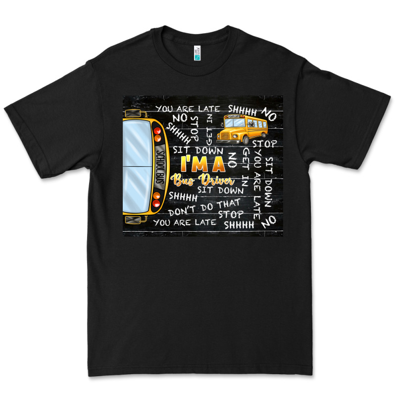 I'm A Bus Driver School Bus Black Premium Tee by TumblerDesignByShophia | Teevron