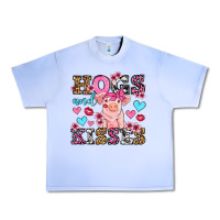 Hogs And Kisses Pig  Olivia Urban Heavy Tee | Teevron