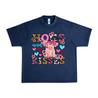 Navy hogs and kisses pig  olivia Urban Heavy Tee - OliviaCreatesArt