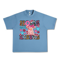 Pebble Blue hogs and kisses pig  olivia Urban Heavy Tee - OliviaCreatesArt