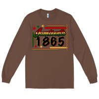 Chestnut Juneteenth 1865 Long Sleeve Tee - FaDigitalArtStudio