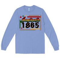 Colony Blue Juneteenth 1865 Long Sleeve Tee - FaDigitalArtStudio
