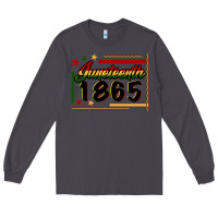 Smoke Juneteenth 1865 Long Sleeve Tee - FaDigitalArtStudio
