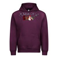 Mauve Wine Christmas let it snow Urban Hoodie - JahusDesignShop