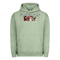 Pigment Oil Green Christmas let it snow Urban Hoodie - JahusDesignShop