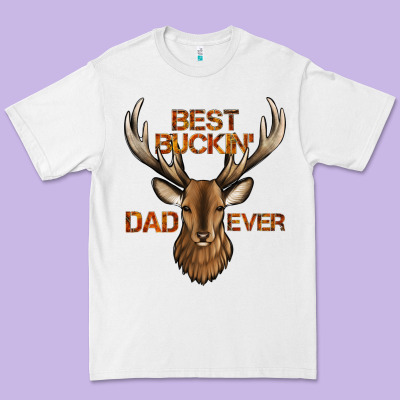 Best Buckin' Dad Ever Deer Premium Tee Designed By Jasminsmagicworld
