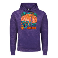 Cloud Purple Give Thanks Vintage Hoodie - FaDigitalArtStudio