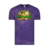 Cloud Purple St. Patrick's Day cat Vintage Tee - HowdyJamesFarm