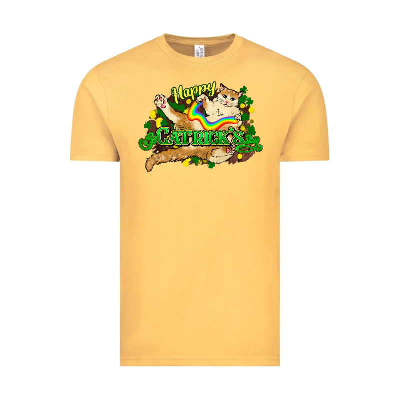 St. Patrick's Day Cat Vintage Tee by HowdyJamesFarm | Teevron