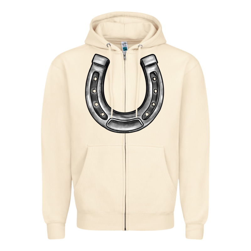 Horseshoe Zipper Hoodie by BarkalooDesign | Teevron