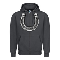 Smoke horseshoe Zipper Hoodie - BarkalooDesign