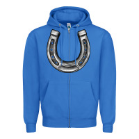 True Royal horseshoe Zipper Hoodie - BarkalooDesign