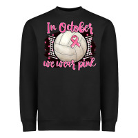 Black in october we wear pink volleyball Heavyweight Sweatshirt - BarkalooDesign