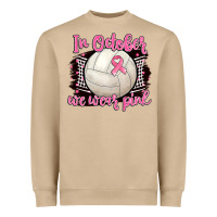 Mushroom in october we wear pink volleyball Heavyweight Sweatshirt - BarkalooDesign