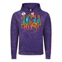 Cloud Purple Western ICU Intensive Care Unit Nurse Vintage Hoodie - FaDigitalArtStudio