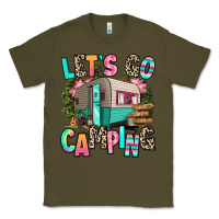 Army Green let's go camping Classic Tee - RanaPortraitStore