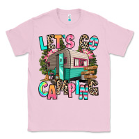 Bubblegum Pink let's go camping Classic Tee - RanaPortraitStore