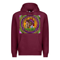 Burgundy momster halloween momlife Premium Hoodie - Jasminsmagicworld