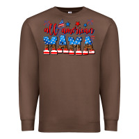 Chestnut all american mama Premium Sweatshirt - AdoDesignShop