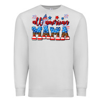 Dove Grey all american mama Premium Sweatshirt - AdoDesignShop