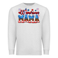 Oatmeal Heather all american mama Premium Sweatshirt - AdoDesignShop