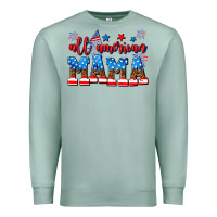 Seafoam all american mama Premium Sweatshirt - AdoDesignShop