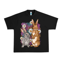 Black Bunnys Easter with leopard background Urban Heavy Tee - OliviaCreatesArt