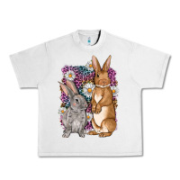 Lunar Rock Bunnys Easter with leopard background Urban Heavy Tee - OliviaCreatesArt