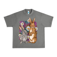 Tornado Bunnys Easter with leopard background Urban Heavy Tee - OliviaCreatesArt