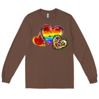 Chestnut Pride hearts Long Sleeve Tee - FaDigitalArtStudio