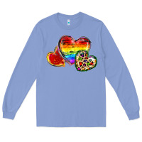 Colony Blue Pride hearts Long Sleeve Tee - FaDigitalArtStudio