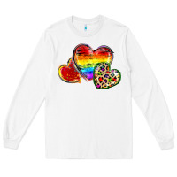 White Pride hearts Long Sleeve Tee - FaDigitalArtStudio