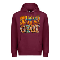 Burgundy one thankful gigi Premium Hoodie - CowhideDigitalArt