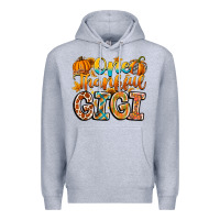 Heather Grey one thankful gigi Premium Hoodie - CowhideDigitalArt