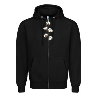 Black cotton Zipper Hoodie - BarkalooDesign