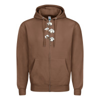 Chestnut cotton Zipper Hoodie - BarkalooDesign