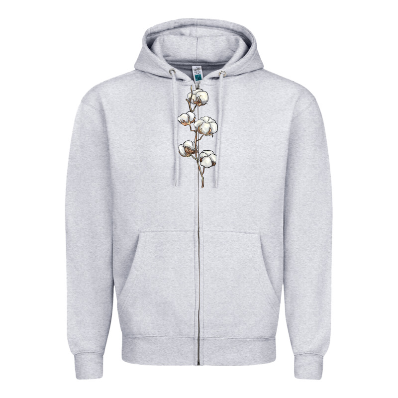 Cotton Zipper Hoodie by BarkalooDesign | Teevron