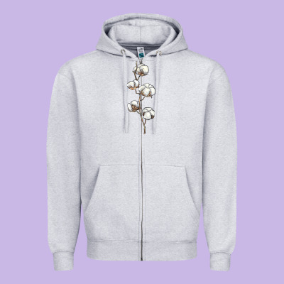 Cotton Zipper Hoodie Designed By Barkaloodesign