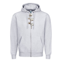 Heather Grey cotton Zipper Hoodie - BarkalooDesign