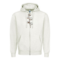 Oatmeal Heather cotton Zipper Hoodie - BarkalooDesign