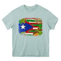 Arona Mexico and Puerto Rico flag Heavy Core Tee - texasbilliewilder