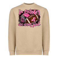 Mushroom in october we wear pink with football Heavyweight Sweatshirt - BarkalooDesign