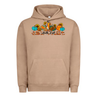 Hello Fall Pumpkin Sunflower Urban Hoodie | Teevron