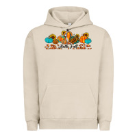 Pigment French Oak hello fall pumpkin sunflower Urban Hoodie - JahusDesignShop