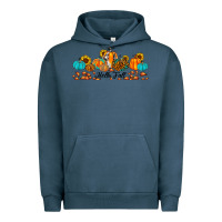 Pigment Midnight Navy hello fall pumpkin sunflower Urban Hoodie - JahusDesignShop