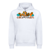White hello fall pumpkin sunflower Urban Hoodie - JahusDesignShop