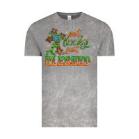 Cloud Rock Not lucky just Blessed with Cross St. Patricks day Vintage Tee - HowdyJamesFarm