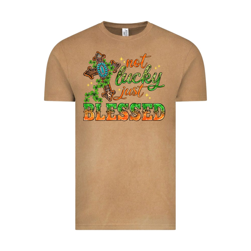 Not Lucky Just Blessed With Cross St. Patricks Day Vintage Tee by HowdyJamesFarm | Teevron