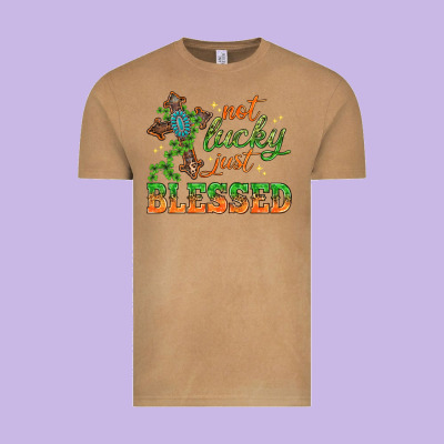 Not Lucky Just Blessed With Cross St. Patricks Day Vintage Tee Designed By Howdyjamesfarm
